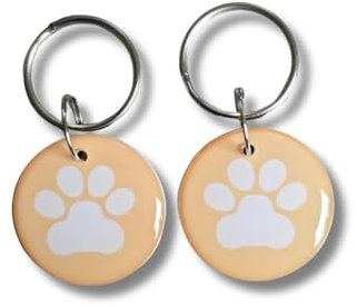 Kompatibel mit Sureflap Surefeed Microchip RFID Halsband-Ersatzanhänger, 2 Stück, wasserdicht, für Haustiere ohne Mikrochip (Orange)