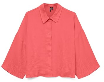 VERO MODA Women's Vmnatali Crop Shirt WVN Ga Noos, Dubarry, XS