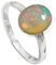 JEWELFORCE 925 Sterling Silber Opal Edelstein Ring Herren Damen Stein Band Ring Alle Größen Ring Handgefertigter Schmuck JSR-1078BE_69 (22.0)