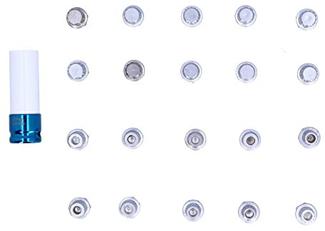 Yctze 21-teiliges Radsicherungs-Radmuttern-Entfernungswerkzeug-Set für E12 E21 E23 E24 E38 E81 Radmuttern-Entfernungs-Steckschlüssel-Stehbolzen-Set