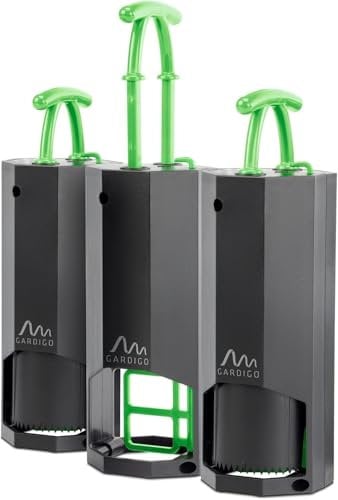 GARDIGO® Wühlmausfalle - 3er Set | Wiederverwendbare Falle zum Fangen von Wühlmäusen | Wühlmausschreck zum Wühlmaus vertreiben | Zierrasen und Gemüse schützen | Fallen für Beete Rasen Garten