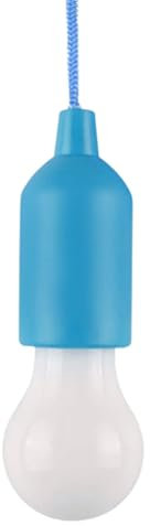 MVIOCS Lampada a LED con cordino, a batteria, portatile, da appendere, per interni ed esterni, casa, matrimoni, emergenze, campeggio, decorazione, festa in giardino (blu)