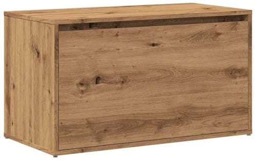 vidaXL Flurbank 80x40x45 cm Artisan-Eiche Holzwerkstoff, Kastenbank, Flurmöbel, Eingangsbank, Flurbank, Schuhbank, Aufbewahrungsbank, Wohnzimmerbank