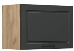 Vicco Hängeschrank R-Line, hängender Küchenschrank, Anthrazit Landhaus, 60 cm Flach