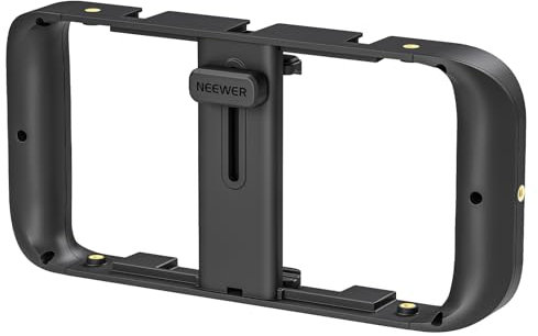 NEEWER Handy Käfig Video Rig kompatibel mit iPhone Samsung Galaxy Android, Handy Halterung Stabilisator Cage mit Cold Shoe und 1/4 Zoll Gewinde für Videoaufnahmen und Filmen, A104