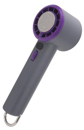 Luqeeg 100 Speed Quiet USB Rechargeable Personal Small Fan, Portable Handheld Fan, 14000 RPM High Speed Cooling Fan for Travel, Camping, Outdoor, Home, Desk (White) (Purple Grey)