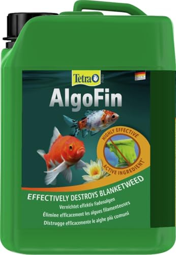 Tetra Pond AlgoFin - Algenbekämpfungsmittel, 3 L | Wirkt effektiv bei Fadenalgen, Schwebealgen und Schmieralgen im Gartenteich