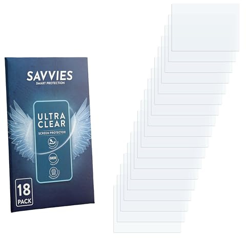Savvies 18 Stück Schutzfolie für Jura S8 EB Displayschutz-Folie Ultra-Transparent