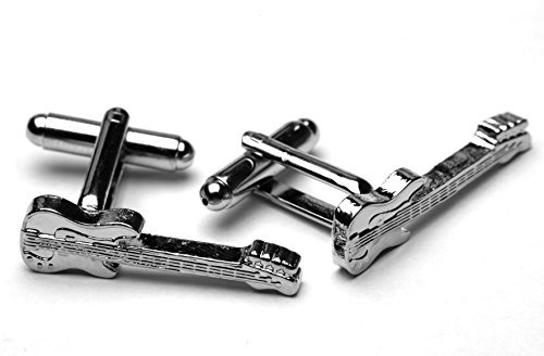 Bass Gitarre Manschettenknöpfe. P-Bass Modell in luxuriöser Geschenk Box präsentiert