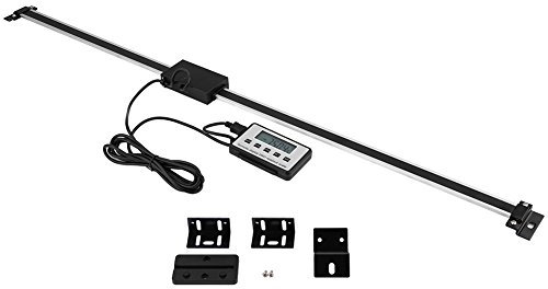 Lectura digital, LCD remoto DRO de lectura digital de 0-600 mm, Kit de lectura LCD de escala lineal precisa para tornos de fresadoras