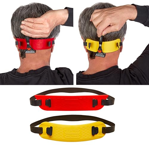 Quality Time Neck Hair Guide PREMIUM - Eine Ausschnittschablone zum Rasieren und Halten eines geraden oder gebogenen Hals-Haaransatzes: Eine Premium Schablone für Nackenhaarschnitte, zum Selbermachen
