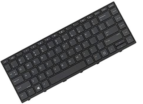 KESOTO New English PC Laptop Keyboard with Frame For HP Probook 440 G5 430 G5 445 G5