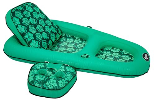 Aqua LEISURE Campania 2-in-1 wandelbare Wasserlounge mit Blumenmuster (AZL14856S1)