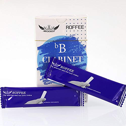 ROFFEE B-Klarinettenblätter,Klarinetten Schilf,Bb clarinet reeds strength 2.5,10 pcs/box,individual packing