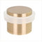 EVI Herrajes, Adhesive Door Stop with Threaded Base, Matte Brass, White Rubber, Ref I-191/24x19-B-DUAL-LMT