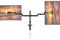 Extra Long Dual Monitor Arm Stand, Dual Monitor Mount, Desk Mount up to 15.7 inch Pole, 2 Monitor Stand, Computer Monitor Arm, Fully Adjustable Stand for up to 32 inch Screens