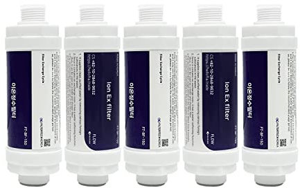 Filtertech - Filtro di ricambio in resina ionica per bidet e WC, 5 pezzi