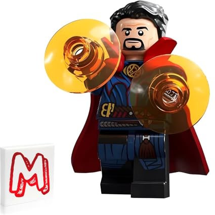 LEGO Marvel Super Heroes Doctor Strange in The Multiverse of Madness Minifigur - Doctor Strange (mit Umhang und Portal Discs) 76218