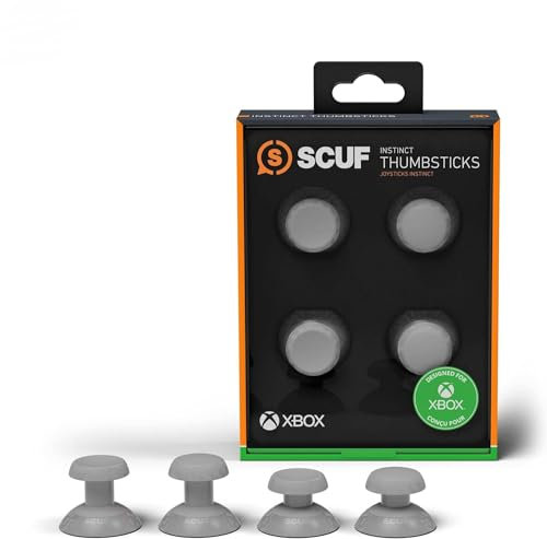 SCUF Instinct Austauschbare Daumensticks 4er-Pack, nur Ersatz-Joysticks Instinct Pro Performance Xbox Series X|S Controller – Hellgrau