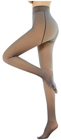 Alueeu Medias Sexy para Mujere Pantys Malla Gruesa Medias De Rejilla Atractivas Cálidas Cintura Alta Elásticos Leggings Transparentes Pantimedias Color Carne Atractivas Leotardos Resistentes