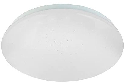 etc-shop Deckenleuchte mit Sternenhimmel Effekt Deckenlampe mit Farbwechsler, RGB LED 15 Watt warmweiß 580 Lumen, dimmbar, Fernbedienung, 29x9cm, Wohnzimmer Schlafzimmer