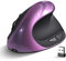 Woddlffy Ergonomic Mouse Wireless, Vertical Mouse Right Handed Small Mouse with 6 Buttons 1000/1200/1600 for Laptop,Desktop,PC, MacBook（Purple AA）