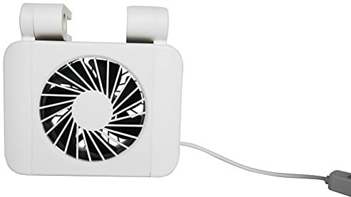 Enfriador de pecera, Ventilador de refrigeración para pecera, Ventilador de refrigeración para pecera, Ajustable para Acuario de pecera para Agua Dulce y Salada con 6 velocidades (1-Fan, Blanco)