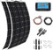 YILEFU Pannello Solare 600W Pannelli Solari Kit Completo 2 * 300W 18v Flessibile Monocristallini Kit Fotovoltaico con Accumulo Pannelli Solari + Controller 40A Applicazione off-Grid,Camper,Casa