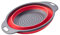 Cestello di scarico strato di scolapasta ripiegato Filtro retrattile, Rosso, Piccolo