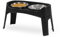 Iris Ohyama, Gamelle pour Chien, Support Gamelle Chien Surelevee, Double Bol INOX, Lot de 2, Hauteur Réglable, Anti Eclaboussure, Pliable, Digestion Fluide, pour Chat, Croquette, Eau, PEF-L, Noir