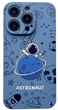 Yonds Queen for iPhone SE Case 2022 (3rd Generation), Compatible with iPhone 7 / 8 /SE2 (2020) Astronaut Space Planet Space Design TPU Protective Shockproof Case(Blue Planet, iPhone 7/8 /SE3)