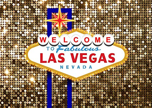 Avezano Las Vegas Hintergrund Fabelhafter Casino Poker Geburtstag Luxus Abschlussball Party Zubehör Mitgebsel Banner Dekoration Vintage Fotografie Hintergrund Fotoshooting Requisiten (3 x 2,1 m)