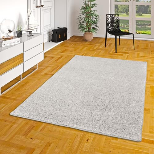 Pergamon Hochflor Velours Teppich | Weich und Pflegeleicht | Wohnzimmer und Schlafzimmer