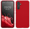 kwmobile Hülle kompatibel mit Samsung Galaxy A54 5G Hülle - TPU Silikon Handyhülle - Schutzhülle stoßabsorbierend flexibel - Case in Klassisch Rot