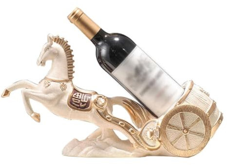 MYBAQ,Wine Rack,Horse Statue Wine Holder,Wine Racks Countertop,Horse Wine Bottle Holder Decoration,Decorative Wine Bottle Holder,Resin Horse Decor Table Decoration Wine Rack Gifts for Horse Lovers