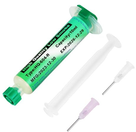 Flintronic Pasta Per Saldature, Flusso Di Pasta, 10ML Pasta Di Stagno Per Saldatura Senza Piombo, Pasta Saldante No Clean Flussante Ecologica per Saldatura Elettrica Riparazione, Saldatura, Fai da te