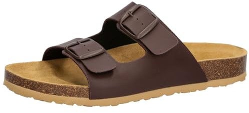 Lico Herren Bioline Man Pantoletten, Braun 1, 46 EU