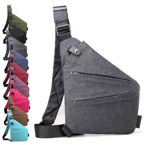 Diebstahlsichere Reisetasche Damen, Diebstahlsichere Tasche Damen, Anti Diebstahl Tasche Damen, Damendiebstahlsichere UmhäNgetasche Damen, Tasche Diebstahlsicher Damen (Grey,Linke)