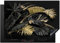 KitchenYeah© Copri Piano Induzione 75x52 cm Cucina Coprifornelli Copertura Protezione Cottura Tutto per la Cucina Foglie - Oro - Nero - Lusso