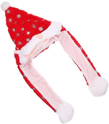 WOONEKY Weihnachtsmannmütze Für Jungen Und Mädchen Umzugsparty-kostümhut Entzückende Weihnachtskopfbedeckung Für Erwachsene Jungen Und Mädchen