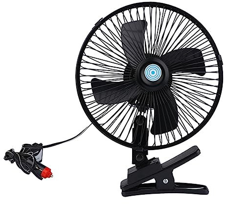 ULTECHNOVO 10 Lüfter für den Rücksitz wohnmobilventilatoren auto klimaanlage kfz klimaanlage Mini-Lüfter tragbar stiller Lüfter Auto-Fan auf dem Rücksitz Luftgebläse für das Fahrzeug Black