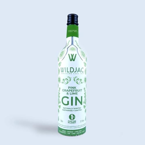 Wildjac Pink Grapefruit & Lime Gin | 70cl | 37.5% abv| Frugalpac 100% Eco friendly Sustainable Bottle