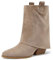 QUEEN HELENA Stivaletti Camperos a Gambale Largo Stivali Bassi a Punta Texani Donna X31-108 (Khaki, Sistema Taglie Calzature EU, Adulto, Donna, Numero, Media, 39)