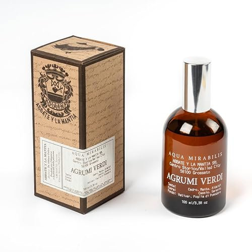 ABBATE Y LA MANTIA: Profumo Uomo – Acqua di Colonia – Fragranza Sperimentale con Cedro, Menta e Vetiver – 100ml – Made in Italy