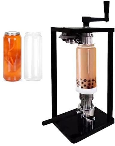 Manual Can Sealer, Vacuum Can Sealing Machine, Seaming Device Machine, Stainless Steel Rollers and Rotating Shafts for Canned Food, Milk Tea, Coffee