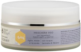 Apitaly Purifying and Soothing Face Mask 200 ml – Klärende Gesichtsmaske mit Kaolin, Honig, Lavendel & Thermalwasser – Für fettige, unreine & Mischhaut – Sanfte Pflege für ein mattiertes Hautbild