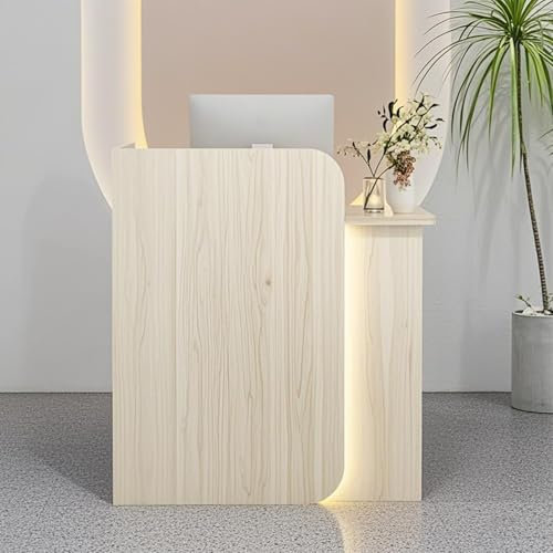 Wetsfgdg Empfangstheke,Empfangstresen,Empfangstresen Für Einzelhandelsgeschäfte Und Unternehmen, Die Funktionalität Und Stil Vereinen60*45 * 100cm/Holzfarbe