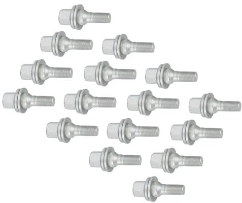 BASPHHH Bulloni Cerchio Compatibile con Peugeot per 2008 per 301 per 307 per 308 per 308S per 408 per 5008 Bulloni per Ruote M12x1,25 da 58 mm Viti per mozzo Ruota in Lega di Acciaio