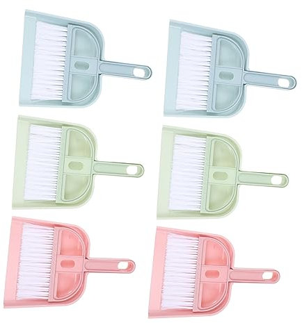 VICASKY 6Sets Mini Scope e Palette per Strumenti Compatti per La del Desktop Rifiuti Domestici e Polvere Colori Mix Rosa