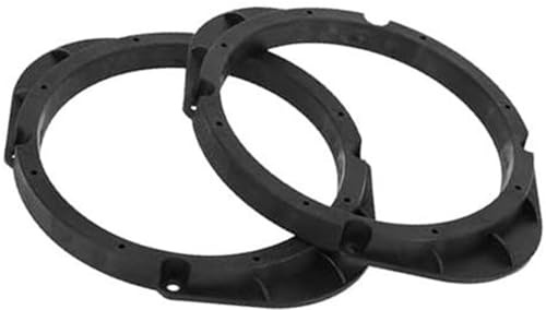 Rynplex Lautsprecher-Distanzring 5x7#34; auf 6,5#34; Hochtöner-Lautsprecheradapter Autolautsprecher-Subwoofer-Montage-Distanzhalterungsring, for Mazda, ABS, schwarz, wasserdicht Lautsprecher-Abstandsr